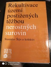 kniha Rekultivace území postižených těžbou nerostných surovin, SNTL 1981