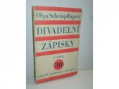 kniha Divadelní zápisky, Otakar Štorch-Marien 1928