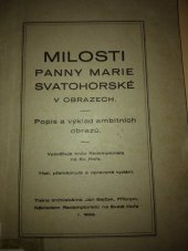 kniha Milosti Panny Marie Svatohorské v obrazech [popis a výklad ambitních obrazů, Redemptoristi 1939