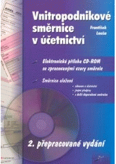kniha Vnitropodnikové směrnice v účetnictví, Grada 2003