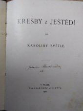 kniha Kresby z Ještědí, J. Otto 1900