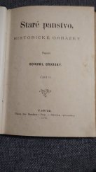 kniha Staré panstvo Část II historické obrázky., E. Beaufort 1893