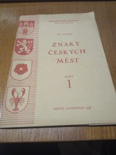 kniha Znaky českých měst. Seš. 1-3, Fr. Zvolský 1948