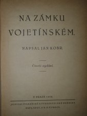 kniha Na zámku vojetínském, Novina 1932
