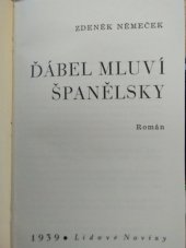 kniha Ďábel mluví španělsky Román, Lidové noviny 1939