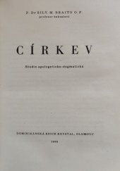 kniha Církev Studie apologeticko-dogmatická, Dominikánská edice Krystal 1946