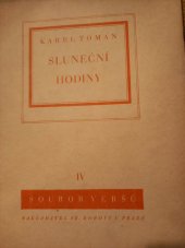 kniha Sluneční hodiny, Fr. Borový 1932