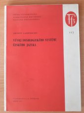 kniha Vývoj fonologického systému českého jazyka, Univerzita Jana Evangelisty Purkyně 1968