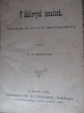 kniha V ďáblových tenatech obrázek ze života karbaníkova, Fr. A. Urbánek 1884
