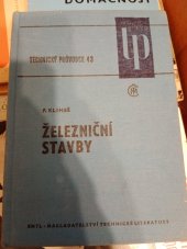 kniha Železniční stavby, SNTL 1980