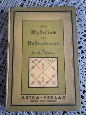 kniha Das Mysterium des Nostradamus, Leipzig 1926
