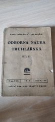 kniha Odborná nauka truhlářská díl II., Státní nakladatelství 1949