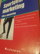 kniha Sportovní marketing CSR a sponzoring, Grada 2018