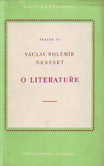 kniha O literatuře, Československý spisovatel 1953