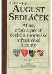 kniha Atlasy erbů a pečetí české a moravské středověké šlechty 4. - Morava, Academia 2003