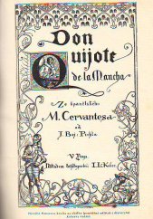 kniha Duchaplný rytíř Don Quijote de la Mancha. Díl 1, Družstevní práce 1924