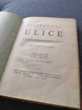 kniha Ulice román z posledních dob světové války, Antonín Svěcený 1923