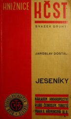 kniha Jeseníky, Knihkupectví Klubu československých turistů 1931