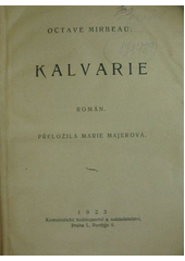 kniha Kalvarie Román, Komunistické nakladatelství 1923