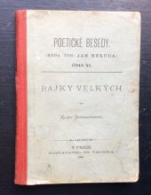 kniha Bajky velkých, Eduard Valečka 1889