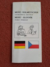 kniha Menü - Dolmetscher Tschechisch-Deutsch = Menu - slovník česko-německý, Mayo 1992