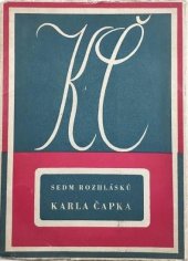 kniha Sedm rozhlásků Karla Čapka, Fr. Borový 1946
