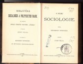 kniha O studiu sociologie, Společným nákladem Rozhledů 1898