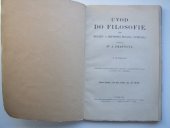 kniha Úvod do filosofie Pro reálky a reformní reálná gymnasia, Profesorské nakladatelství a knihkupectví 1928