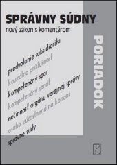 kniha Správny súdny poriadok nový zákon s komentárom, Poradca 2016