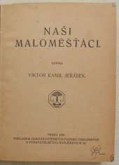 kniha Naši maloměšťáci, Československé podniky tiskařské a vydavatelské 1920