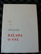 kniha Balada o snu, Organ. výbor Wolkrova Prostějova 1982