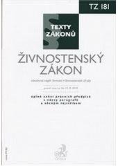 kniha Živnostenský zákon právní stav ke dni 15. srpna 2010, C. H. Beck 2010