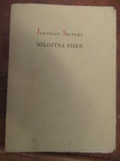 kniha Milostná píseň Vybrané básně, Československý spisovatel 1953