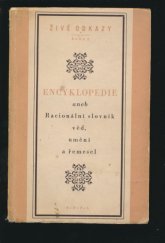 kniha Encyklopedie, aneb, Racionální slovník věd, umění a řemesel, SNPL 1954