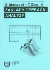 kniha Základy operační analýzy, Západočeská univerzita v Plzni 2001