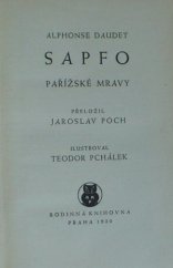 kniha Sapfo pařížské mravy, Rodinná knihovna, Henning Franzen 1930