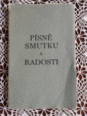 kniha Písně smutku a radosti, Josef Hladký 1928