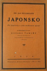kniha Japonsko tři kapitoly o jeho moderním vývoji, Lidová Tribuna 1924