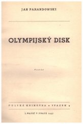 kniha Olympijský disk = [Dysk olimpijski] : román, L. Mazáč 1937