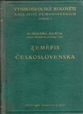 kniha Zeměpis Československa, Melantrich 1934