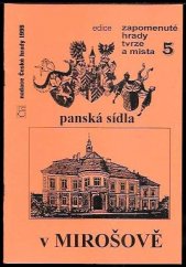 kniha Panská sídla v Mirošově, Nadace České hrady 1995