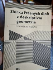 kniha Sbírka řešených úloh z deskriptivní geometrie, SPN 1970