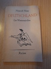 kniha Deutschland Ein Wintermärchen, Reclam 1958