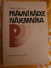 kniha Právní rádce nájemníka, Práce 1986