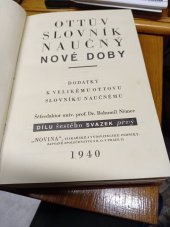 kniha Ottův slovník naučný nové doby Díl 6. - sv. 1. Sm-še - dodatky k velkému Ottovu slovníku naučnému., Novina 1940