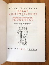 kniha Zoloe a její dvě pomocnice, neboli, Několik týdnů života tří hezkých žen skutečné příběhy posledního století vypsané jedním současníkem, Jan Fromek 1927
