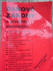 kniha Daňové zákony a předpisy související úplná platná znění k 1.1.1999, Agentura SV Plus 1999