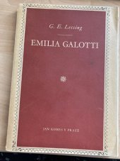 kniha Emilia Galotti truchlohra o pěti dějstvích, Jan Kobes a synové 1943