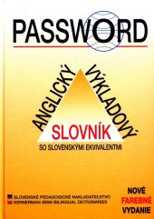 kniha Password Anglický výkladový slovník so slovenskými ekvivalentmi, Slovenské pedagogické nakladateľstvo 2008