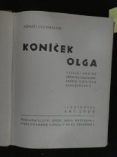 kniha Koníček Olga veselé i smutné příhody muzikantského koníčka ruských legií, Nakladatelství Epos 1932